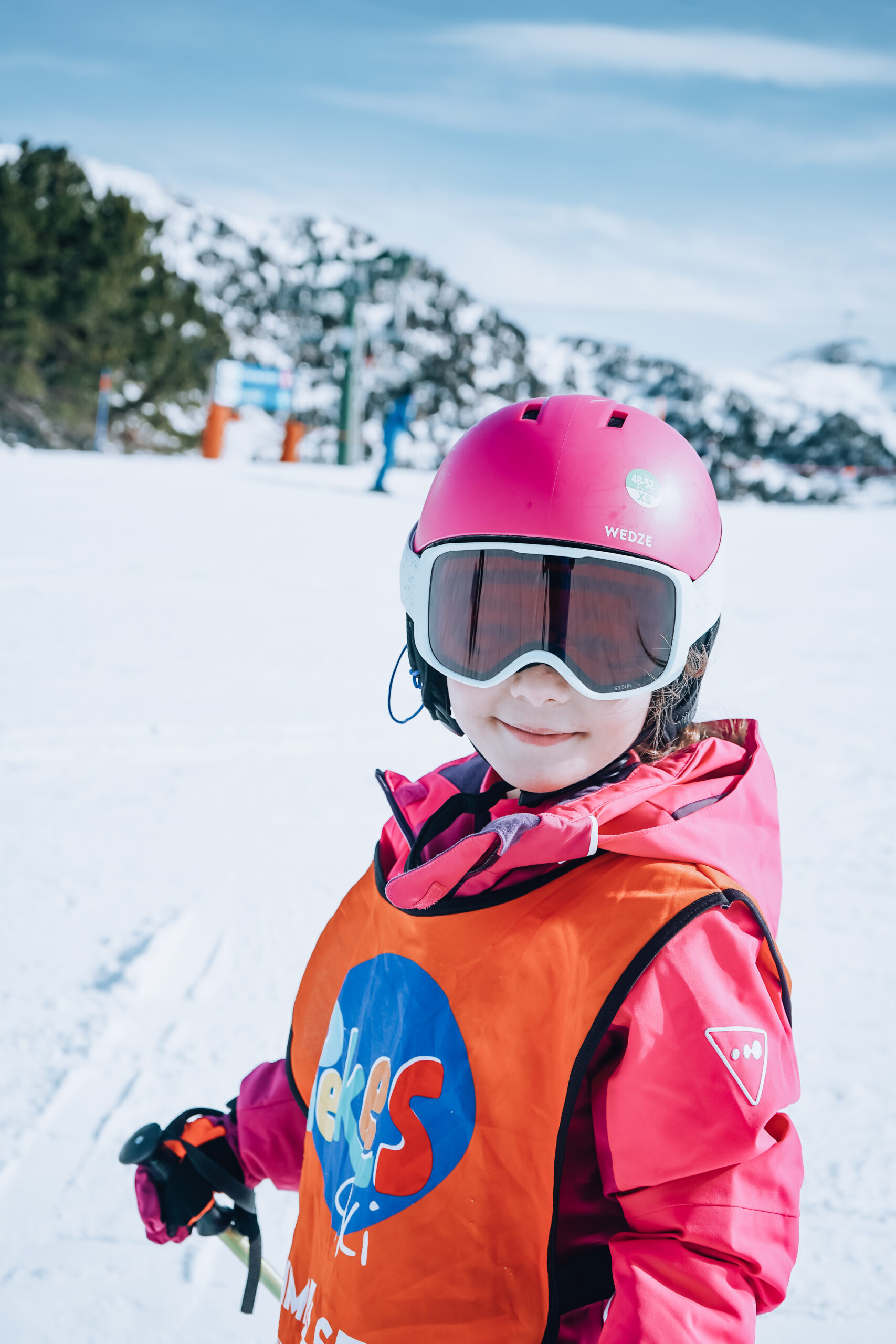esqui para niños en la estación de esqui Baqueira Beret